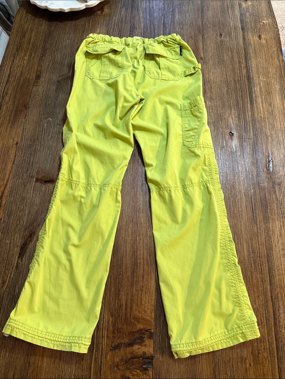 koi Neon Lime Pull-On Jogger Pants - Picture 7 of 8